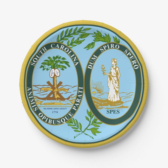South Carolina Paper Plates (Front)