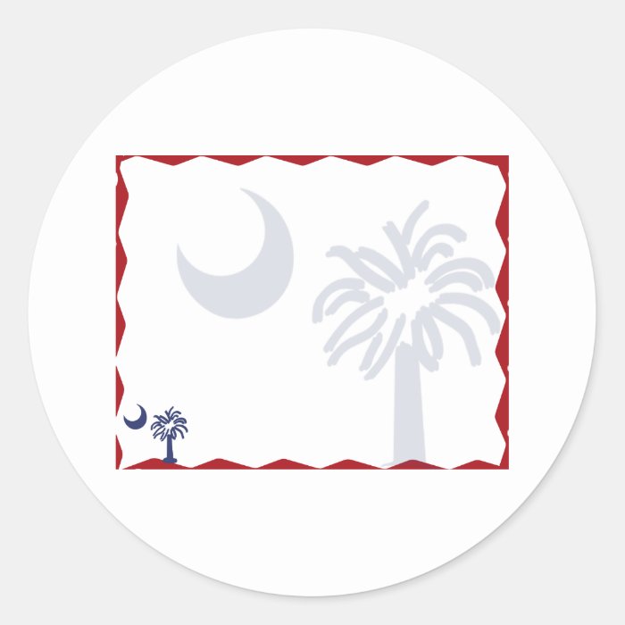 South Carolina Paper Products Round Stickers