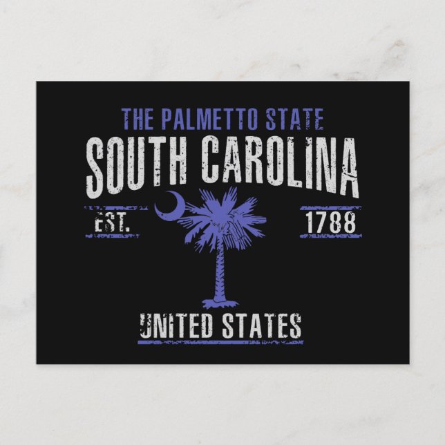 South Carolina Postcard (Front)
