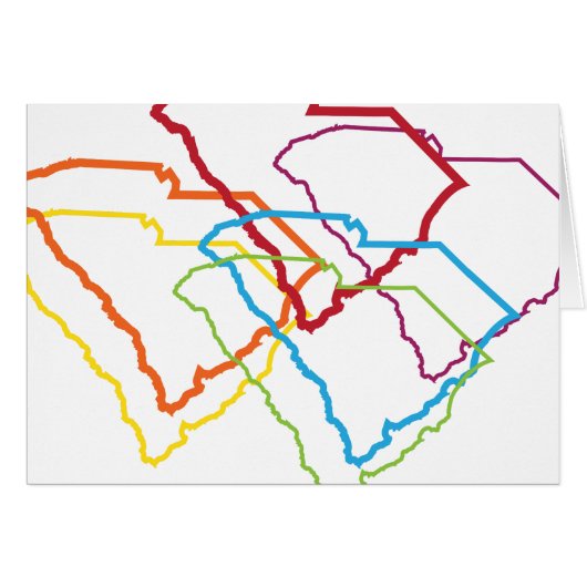 south carolina pride blur cards (Front Horizontal)