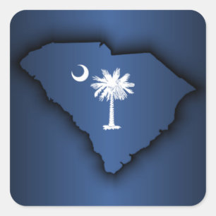 South Carolina Pride Square Sticker