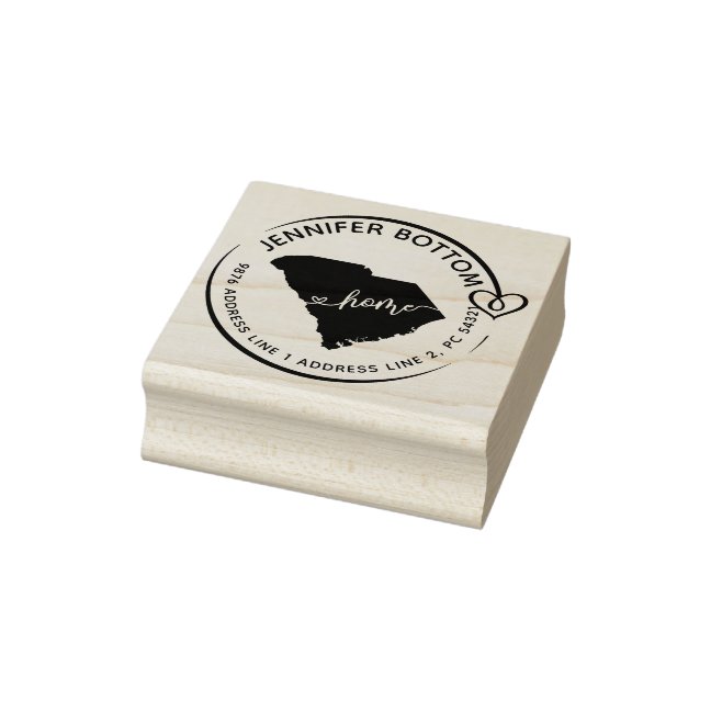 South Carolina return address Rubber Stamp