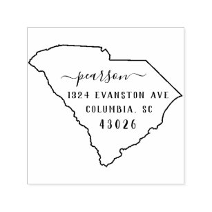 South Carolina Return Address Stamp Self-Inking