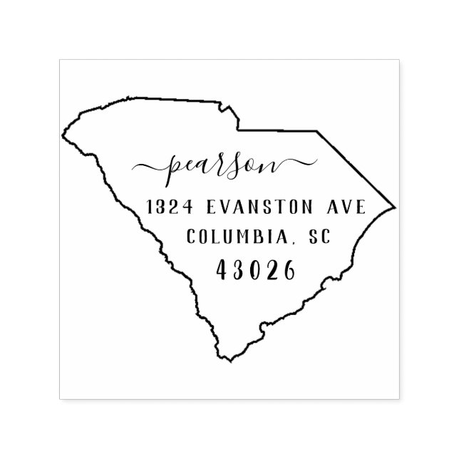 South Carolina Return Address Stamp Self-Inking (Design)