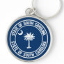 South Carolina Round Emblem Keychain