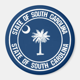 South Carolina Round Emblem Magnet