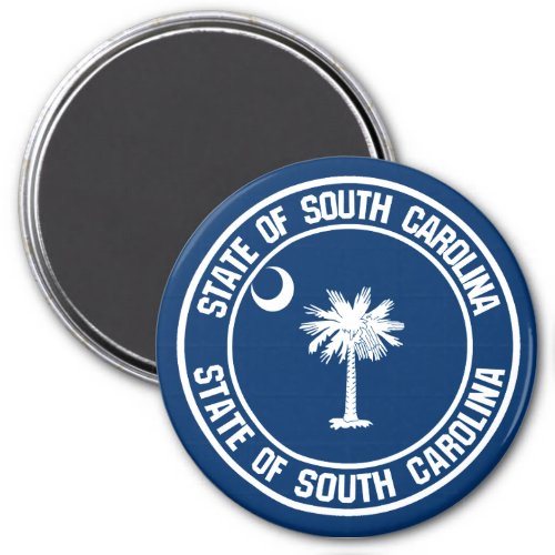 South Carolina Round Emblem Magnet