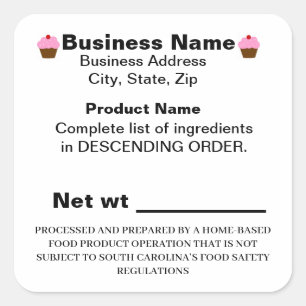 South Carolina SC Cottage Law Sticker Label