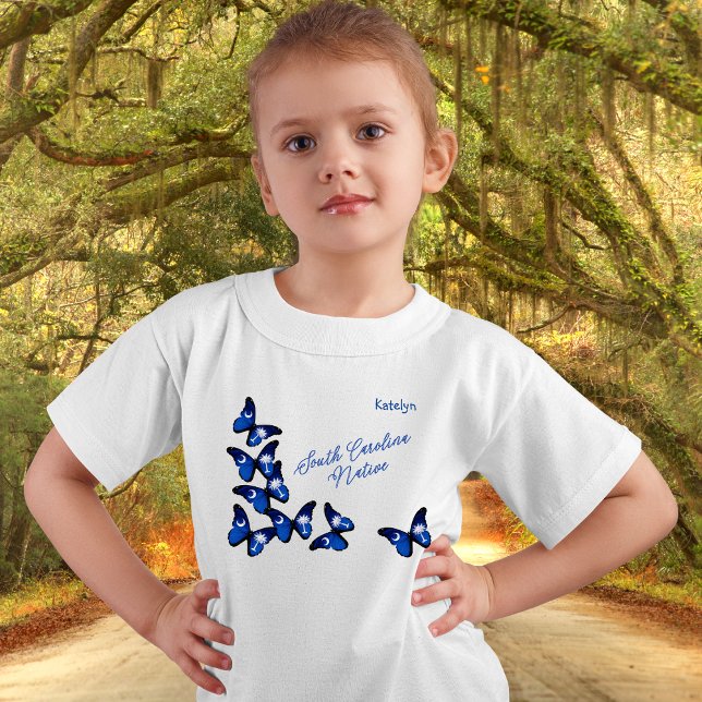 South Carolina SC Native Born Personalized Kids T-Shirt (Creator Uploaded)