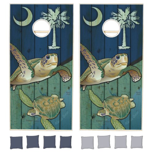 South Carolina Sea Turtles Cornhole Set