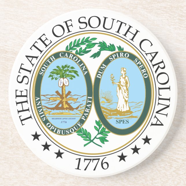 South Carolina sign Coaster (Front)