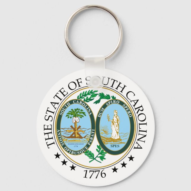 South Carolina sign Keychain (Front)