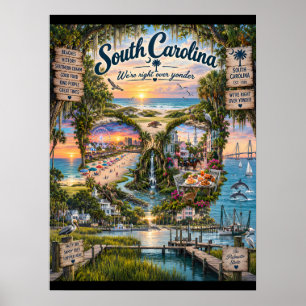 South Carolina Skull Art Print   State of Mind