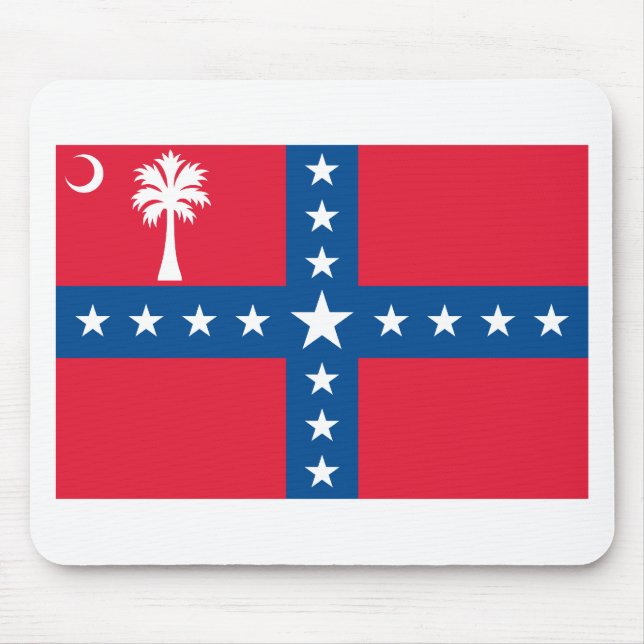 South Carolina Sovereignty Flag (1860-1861) Mouse Pad (Front)