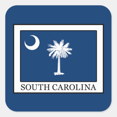 South Carolina Square Sticker