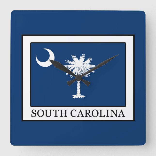 South Carolina Square Wall Clock (Front)