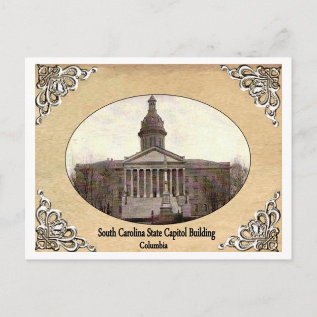 South Carolina State Capitol Building Old Postcard (Front)