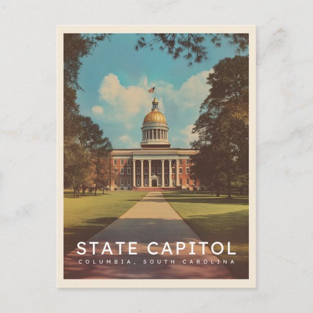South Carolina State Capitol Columbia Postcard (Front)