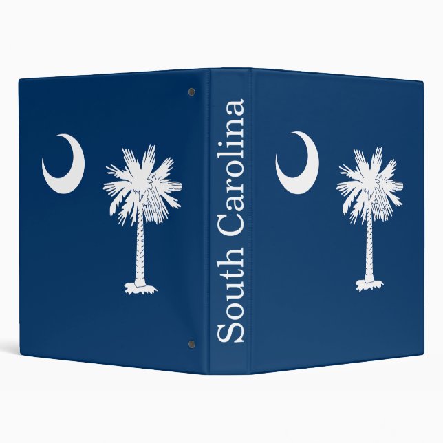 South Carolina State Flag 3 Ring Binder (Background)