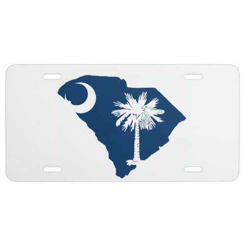 South Carolina state flag aluminum License Plate