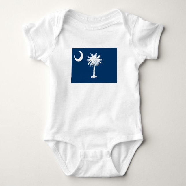 South Carolina State Flag Baby Bodysuit (Front)