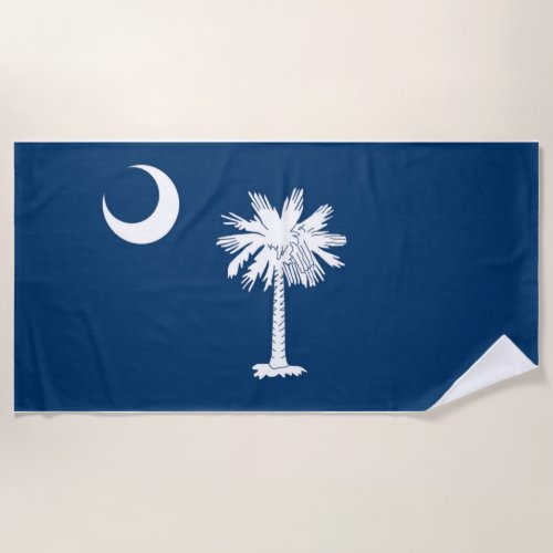 South Carolina State flag Beach Towel