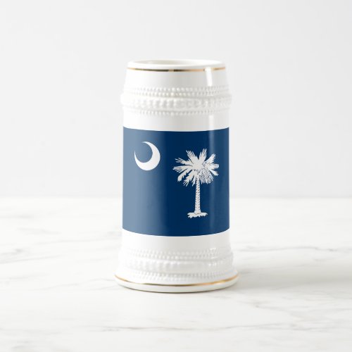 South Carolina State Flag Beer Stein
