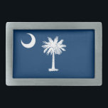 South Carolina State Flag Belt Buckle<br><div class="desc">Patriotic South Carolina state flag.</div>