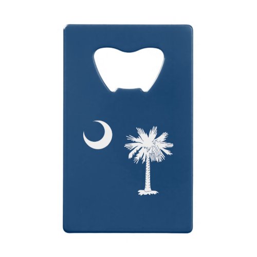 South Carolina State Flag Credit Card Bottle Opener