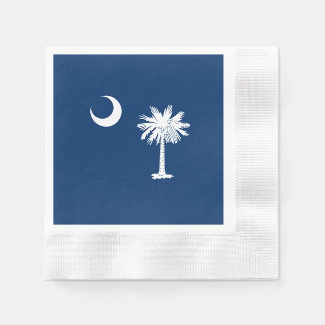 South Carolina State Flag Decor Napkins (Front)