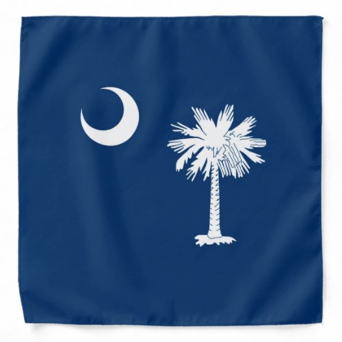 South Carolina State Flag Design Accent Bandana