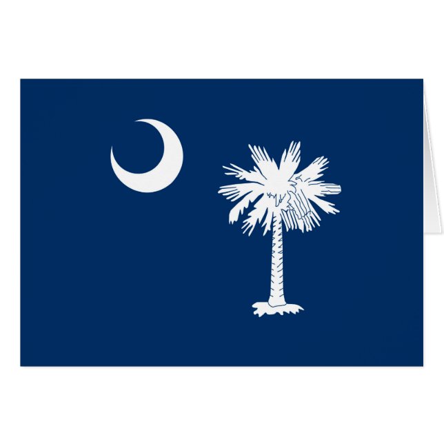 South Carolina State Flag Design Accent Cards (Front Horizontal)