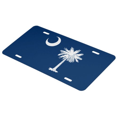South Carolina State Flag Design Accent License Plate
