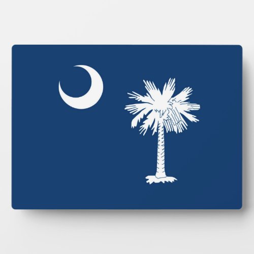 South Carolina State Flag Design Accent Plaque