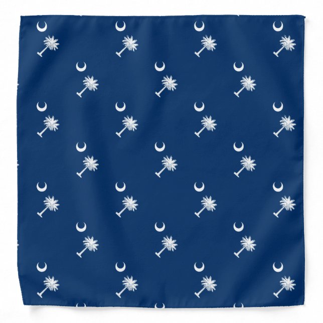 South Carolina State Flag Design Decor Bandana (Front)