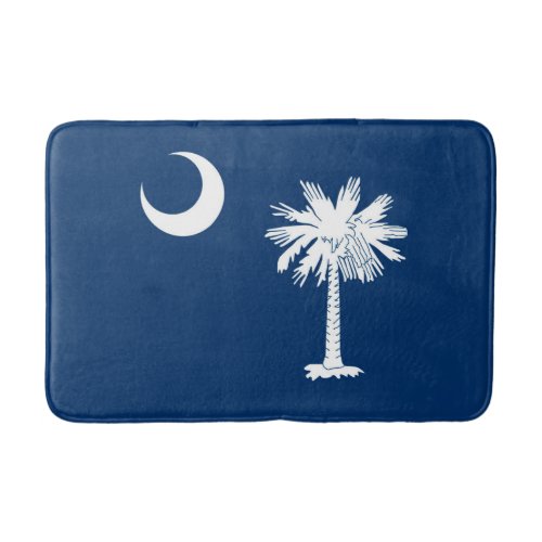 South Carolina State Flag Design Decor Bathroom Mat