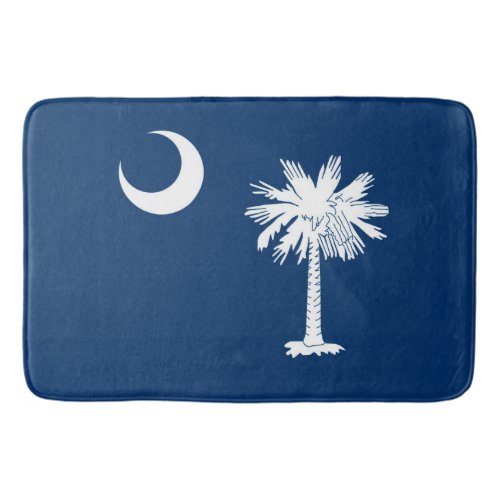South Carolina State Flag Design Decor Bathroom Mat