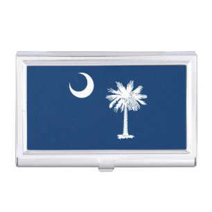 South Carolina State Flag Design Decor Business Card Holder