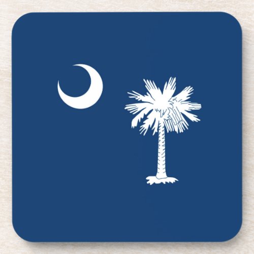 South Carolina State Flag Design Decor Coaster