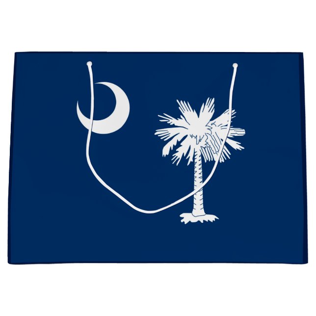 South Carolina State Flag Design Decor Large Gift Bag (Front)