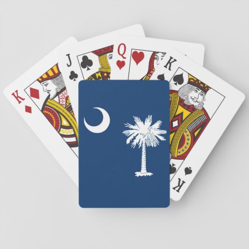 South Carolina State Flag Design Decor Poker Cards