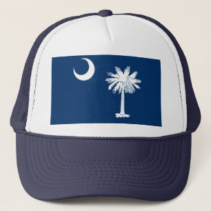 South Carolina State Flag Design Decor Trucker Hat