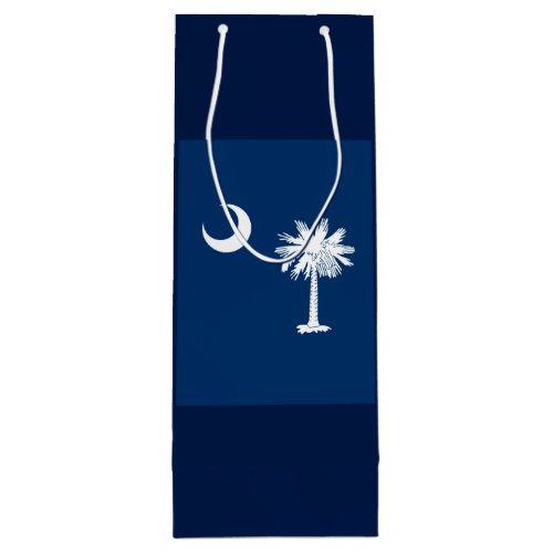 South Carolina State Flag Design Decor Wine Gift Bag