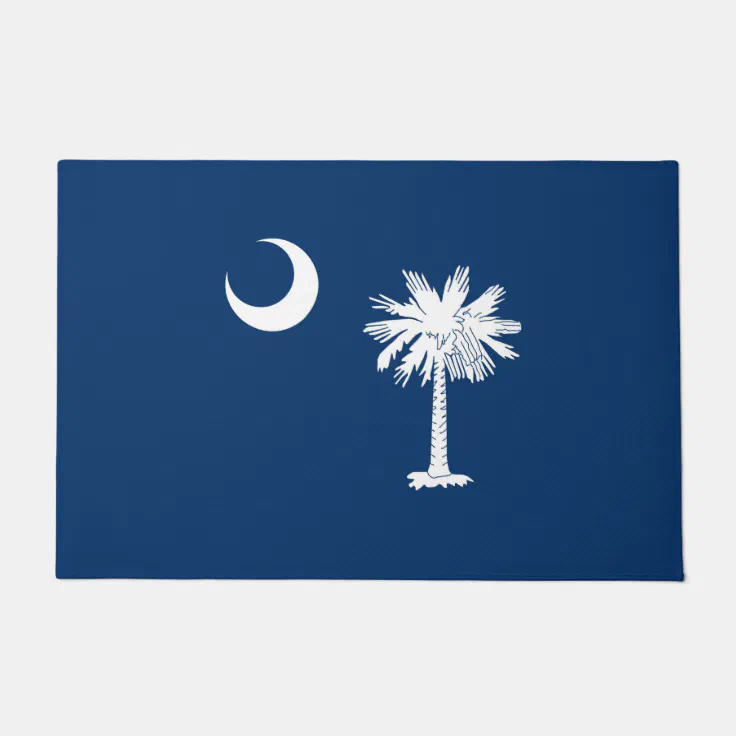 South Carolina State Flag Design Doormat Zazzle