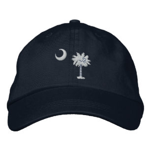 South Carolina State Flag Design Embroidered Baseball Cap