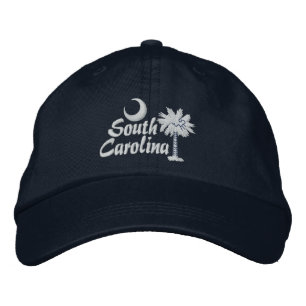 South Carolina State Flag Design Embroidered Baseball Hat