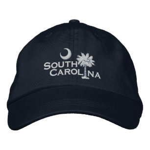 South Carolina State Flag Design Embroidered Baseball Hat