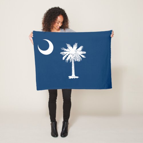 South Carolina State Flag Fleece Blanket