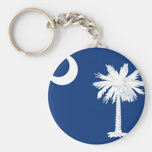 State of South Carolina Flag Keychain Lanyard