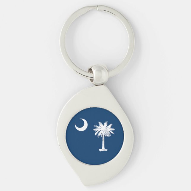 South Carolina State Flag Keychain (Front)